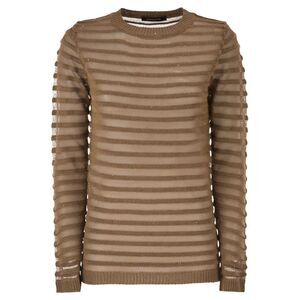 Fabiana Filippi Women Boat Neck Jumper In Cotton, Linen And Sequins